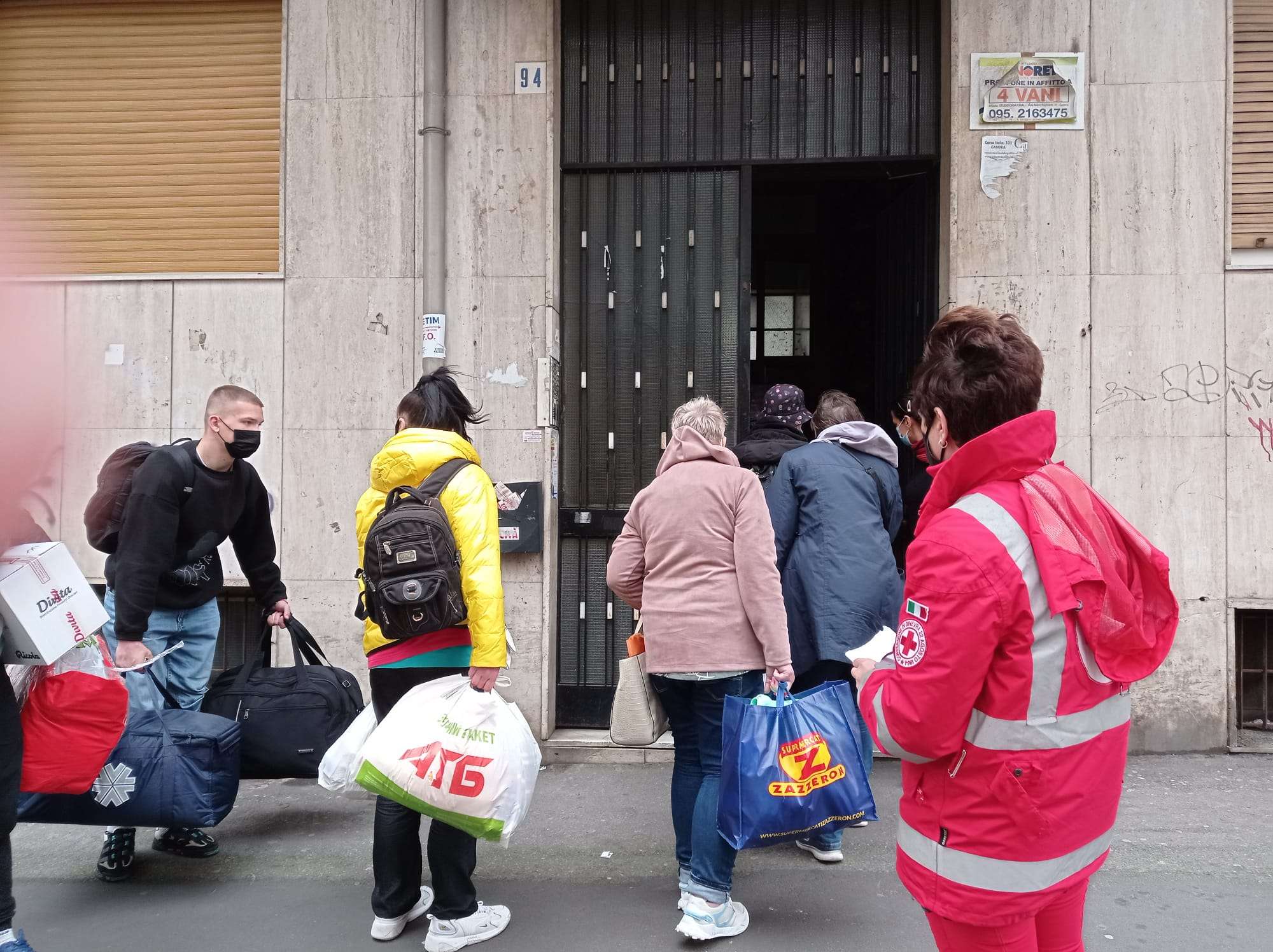 Ucraina, arrivate le prime famiglie a Catania