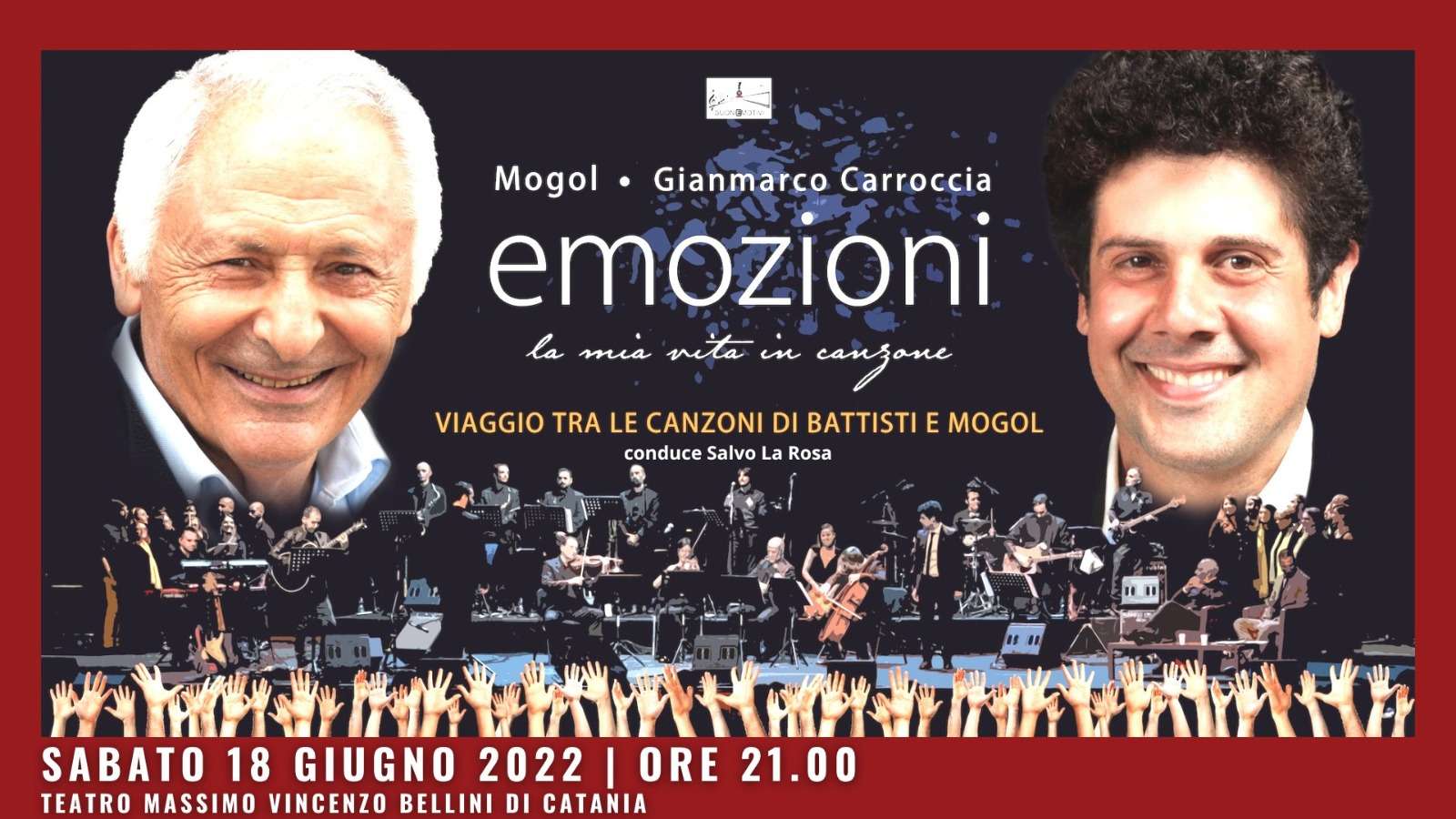 Sabato 18 giugno, per il concerto “Emozioni” con Mogol
