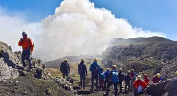 Le temperature basse riportano la neve sull’Etna