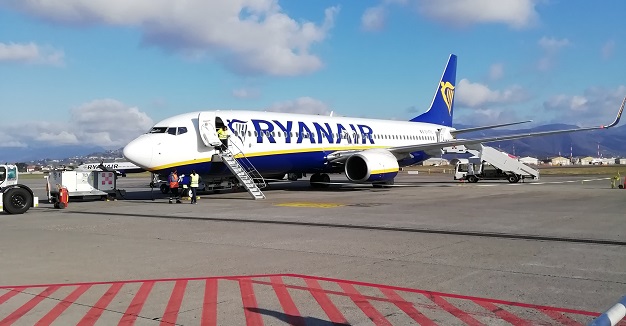 Trasporti: stop dei voli Ryanair a Comiso