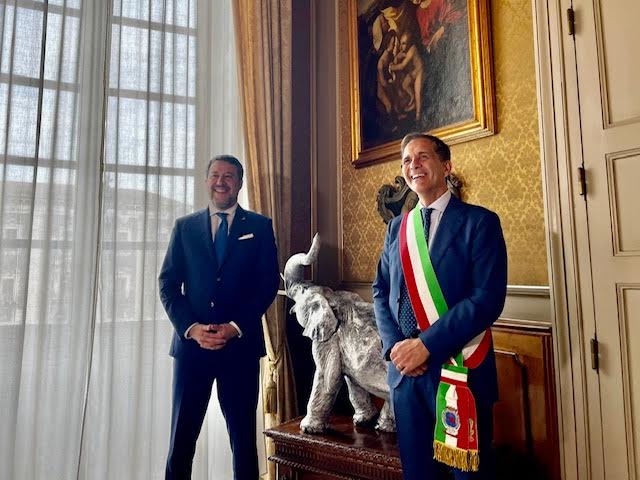 Il Sindaco Trantino riceve il vice Premier Salvini
