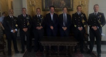 Il sindaco riceve militari Aeronautica autori del salvataggio alla Plaia