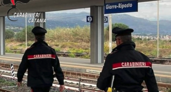 Giarre: i Carabinieri intervengono alla stazione ferroviaria per un ragazzo sui binari