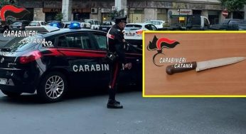 Acireale: minaccia impiegati con un coltello, denunciato 62enne