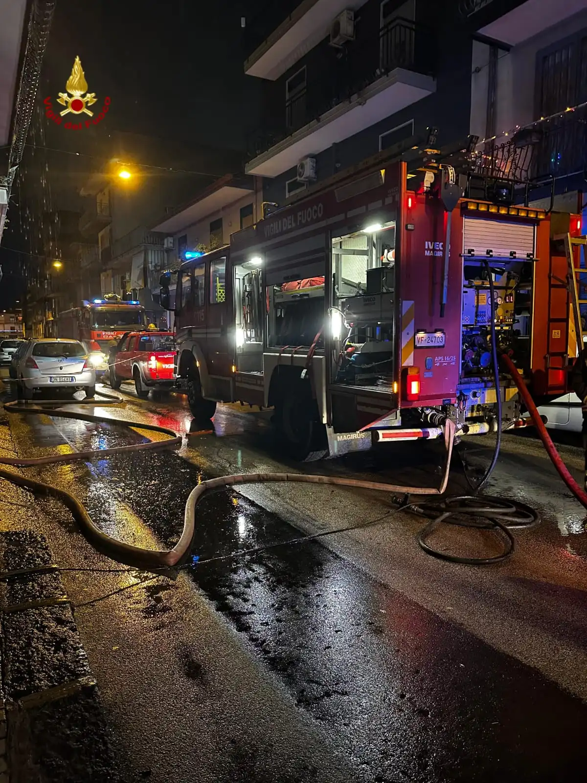 Incendio in un appartamento nel Catanese