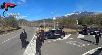 Nicolosi: continua il “Buon Natale sicuro”, controlli anche alle pendici dell’Etna