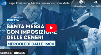 Papa, in diretta su Tv2000 le celebrazioni del Mercoledì delle Ceneri