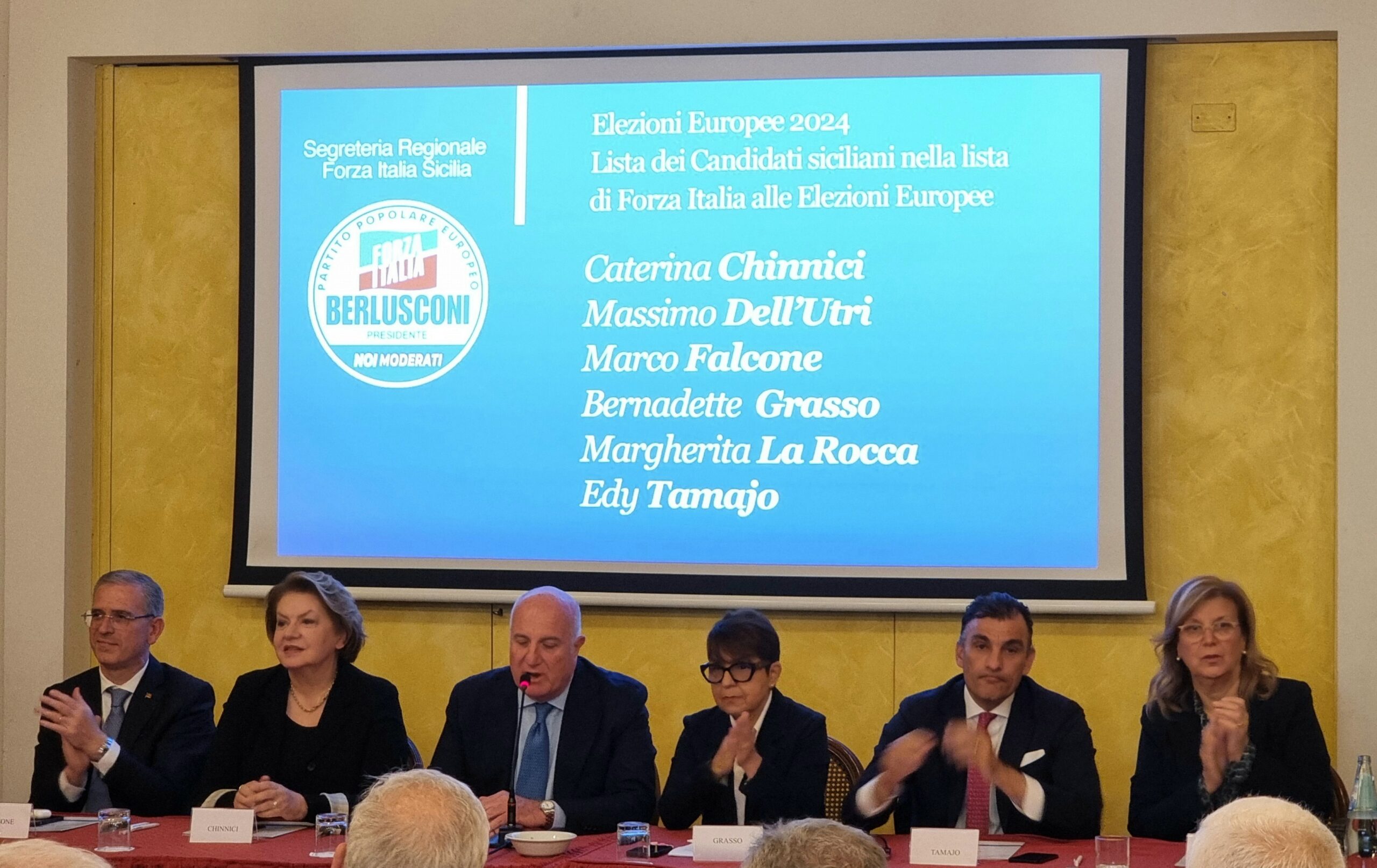 Europee 2024: presentati i sei candidati della Sicilia nella lista di Forza Italia