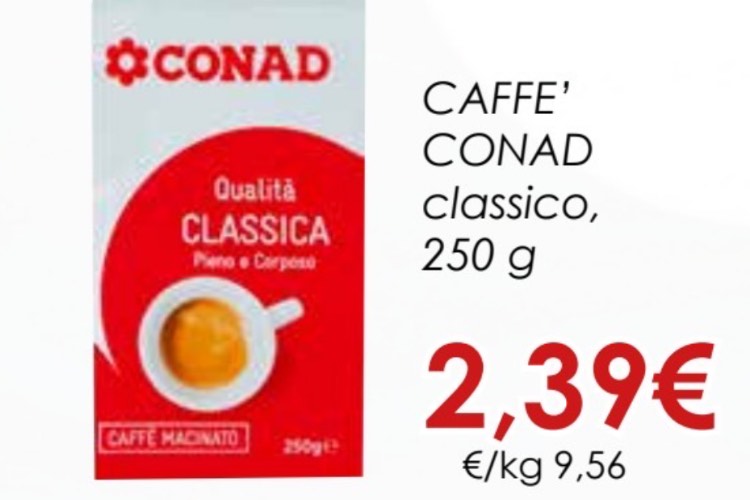 Caffè venduto al Conad