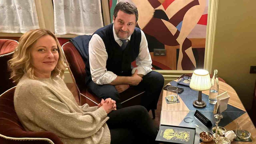 Giorgia Meloni e Matteo Salvini