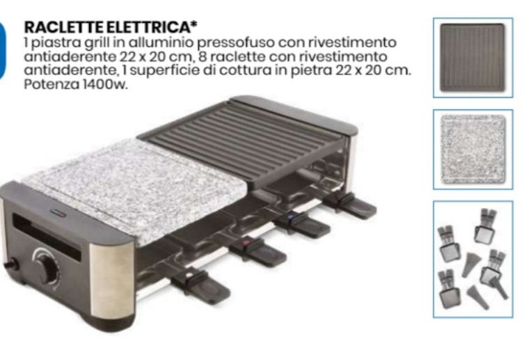 Raclette elettrica 