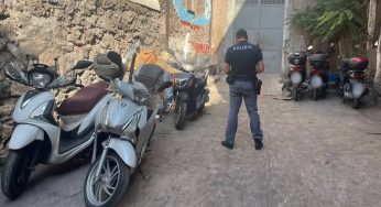 Scoperto un deposito di scooter rubati: operazione della Polizia di Stato